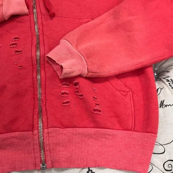 🎁 Wildfox Regan Destroyed Zip Hoodie - Picture 8 of 11